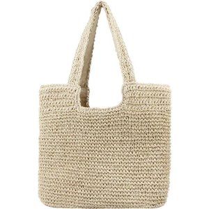 Straw Beach Bag for Women Summer Woven Tote Bag Shoulder Handbags Cute
